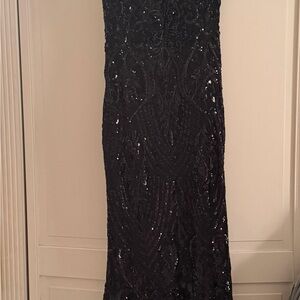 Windsor Black Sequin Gown